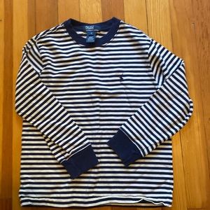 Navy striped Polo Ralph Lauren long sleeve shirt